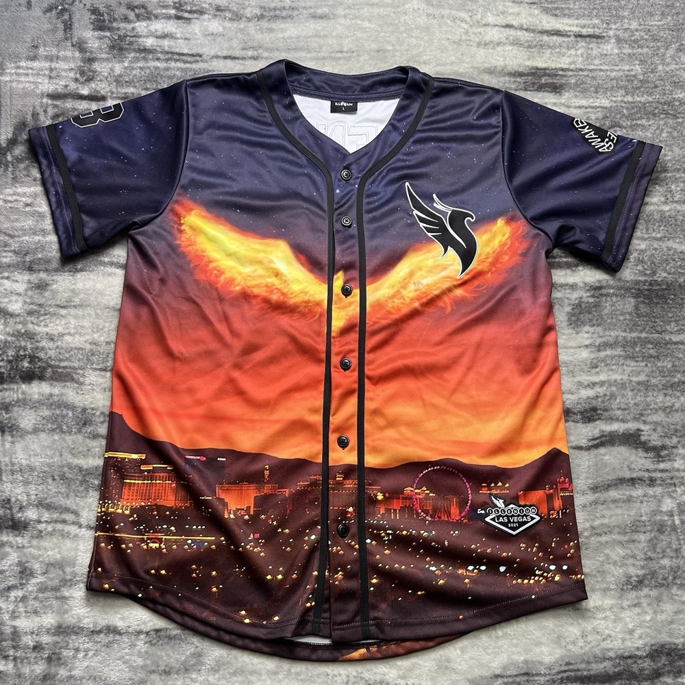 Authentic Illenium 2021 Las Vegas Trilogy Rave Jersey w/ Limited Edition Patch L